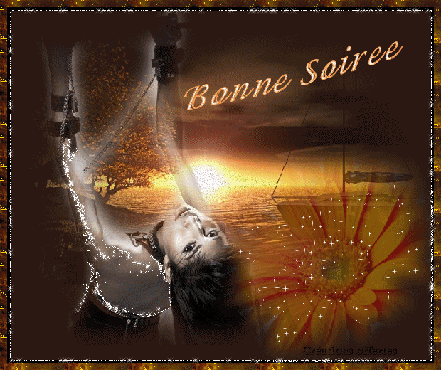 BONNE SOIREE oui  dans la beaut&eacute;  joie  lumi&egrave;re  Amour  Amiti&eacute; � Et aussi  BONNE DOUCE NUIT  �   BEAUX REVES  color&eacute;s  et brillants  et  joyeux, positifs au max !!! A DEMAIN  bizz  &&