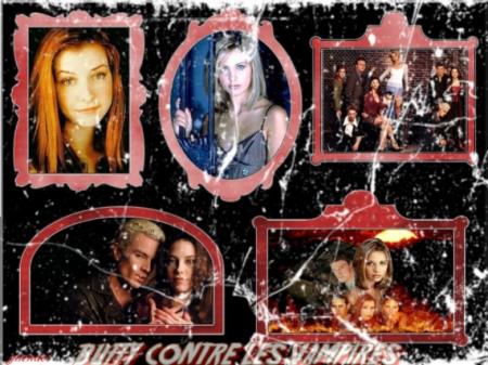 Un film : Buffy contr les vampires � Photo  un peu abim&eacute;e, mais qui fait son charm  de ces acteurs et actrices &&