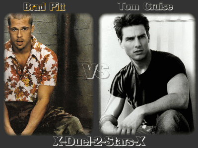 2 Com&eacute;diens  Succ&egrave;s  dns le Cin&eacute;ma : Brad  Pitt �   Tom Cruise ��  Stars � Duel  non!!! 