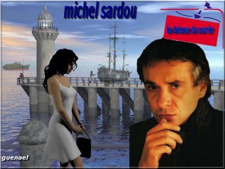 pEnsif   michel sardou �   une belle femme derri&egrave;re, un bateau la mer le phare, un d&eacute;part sans doute,  Les Bateaux du Courrier, l'attente d'une lettre !! que de pens&eacute;es!!  quel programme  &&