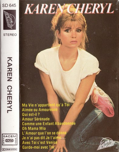 Une chanteuse que j'ai entendu tant de fois,  et que l'on entend moins maintenant, je sais plus trop ce qu'ell fait sa Carri&egrave;re?KAREN CHERYL, et je l'aim bien!!