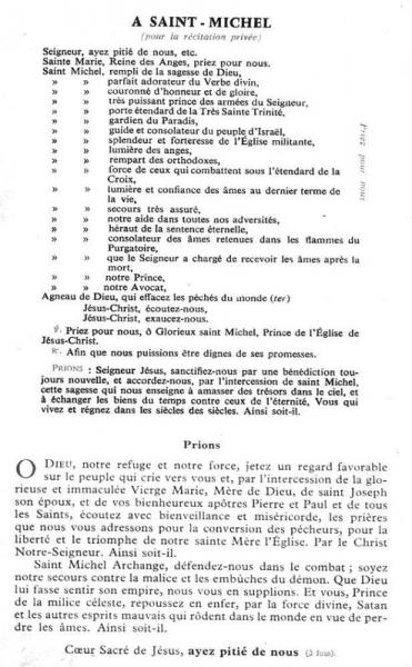lA Pri&egrave;re m&eacute;ditation  ne r&egrave;gle pas tout, certes mais compte  aide &agrave; avancer,  Dieu  Notre Refuge et Force Amour, Pri&egrave;re &agrave; Saint-Michel �� 