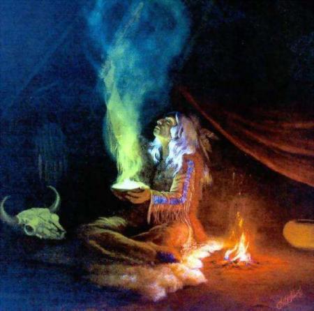 Coutumes Rites: en pleine nature,le soir la nuit: le feu Un Am&eacute;rindien: Encens!!C&eacute;r&eacute;monie Indienne�� 