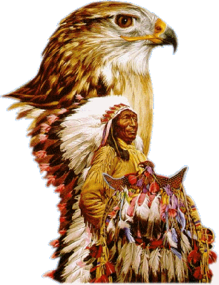 Que de couleurs  gaiet&eacute;  richesse  beaut&eacute;  ext&eacute;rieure  et  int&eacute;rieure, cet indien  plumes,  et  cet  aigle  magnifique��  BONNE JOURNEE   PR TS TTES ��   BISOUS   A   CE SOIR  &&