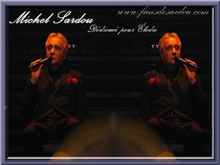 Photo de Michel sardou  en Concert: Photo d&eacute;dicac&eacute;e pr une de ses fans  Elodie �  